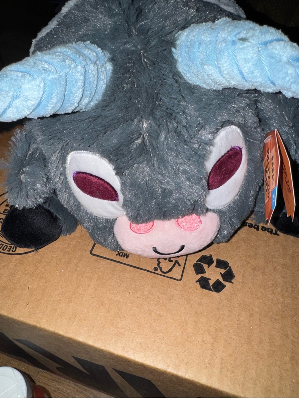 Bark Box XL Dog Toy GIANT GOAT NEW BILLY THE KID grunt squeaker, crinkle & surpr